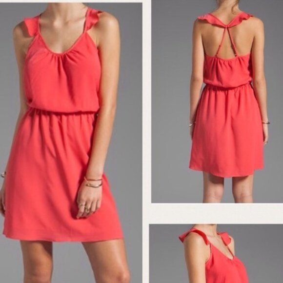 MM Couture Dresses & Skirts - NEW MM Couture by Miss Me Pink Ruffle Strap Dress